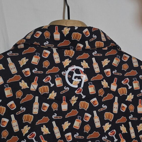 Vitamin G Golf SS Performance Polo - Bourbon Kings - Sz M* - Picture 4 of 4